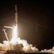 A SpaceX Falcon 9 lifts off with four private citizens from pad 39A at the Kennedy Space Center in Cape Canaveral, Fla., Wednesday Sept. 15, 2021