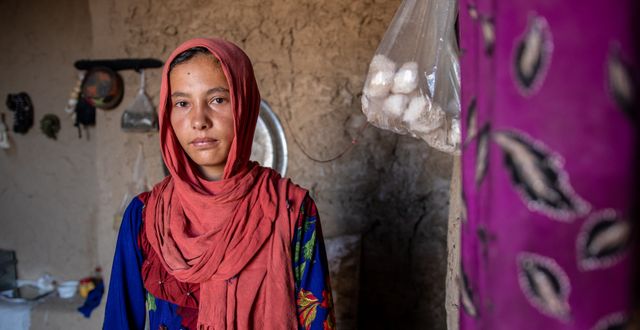 Shekeba en av miljontals afghanska barn som har det svårt i landet. Rädda barnen