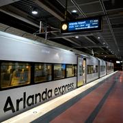 Arlanda Express på Centralstationen.