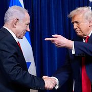Donald Trump och Benjamin Netanyahu, arkivbild.