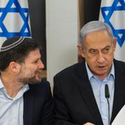 Bezalel Smotrich och Benjamin Netanyahu.