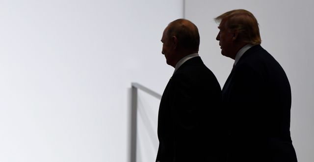 Putin och Trump. Susan Walsh / TT NYHETSBYRÅN
