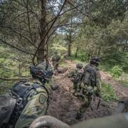 Militärövning på Gotland 2022.