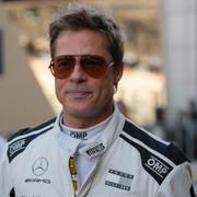 Brad Pitt besöker Formel 1-lopp i Abu Dhabi, december 2024. 