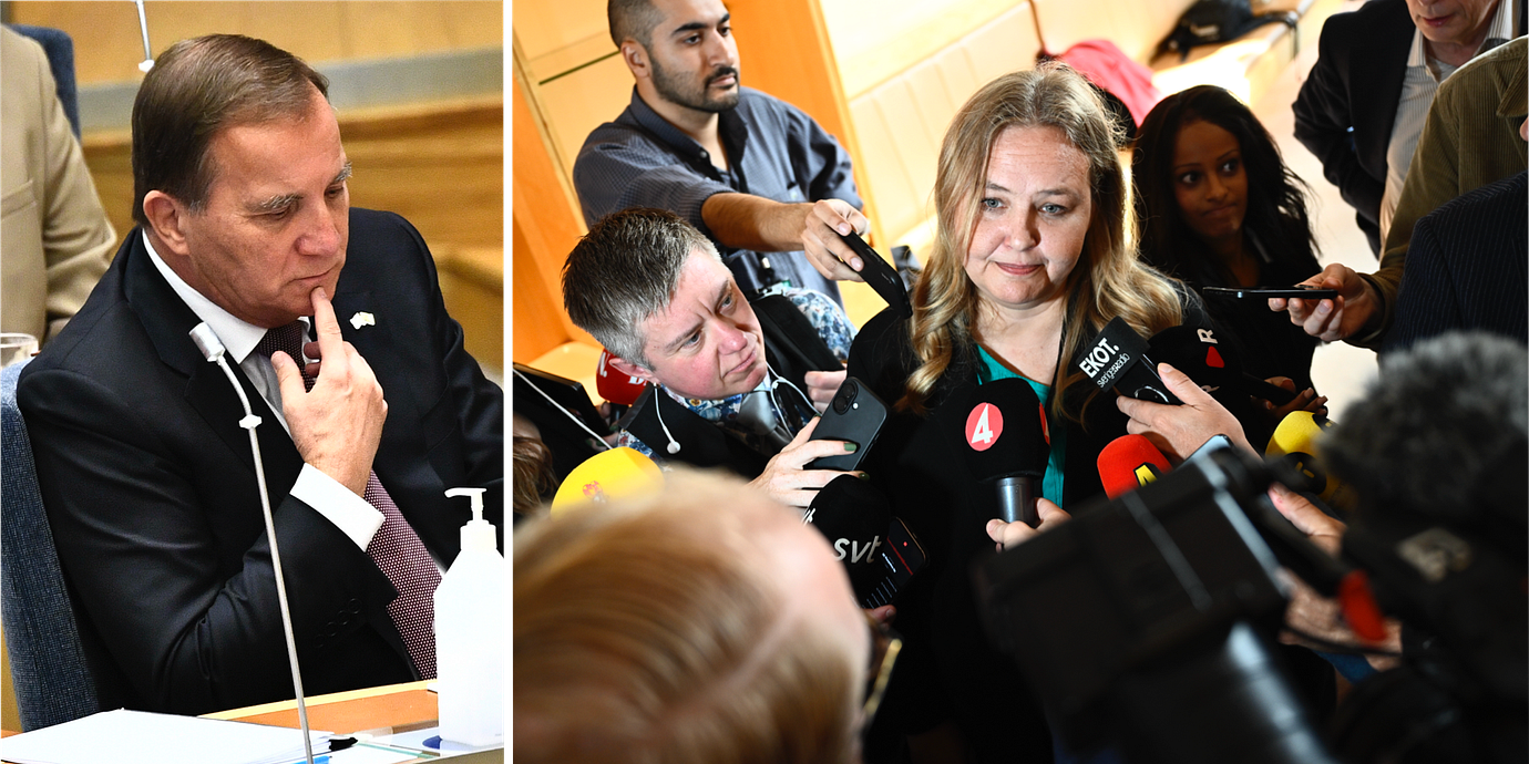 Stefan Löfven i riksdagen, 2021/Ida Gabrielsson i riksdagen, 28 september.
