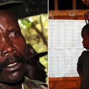 LRA-ledare Joseph Kony (t v)