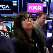 Illustrationsbild. Investerare på Wall Street.