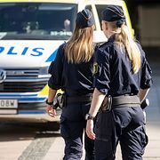 Poliser i Hässelby. Illustrationsbild.