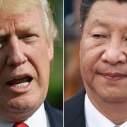 Donald Trump och Xi Jinping.