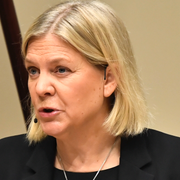 Gunnar Strömmer (M) och Magdalena Andersson (S). 