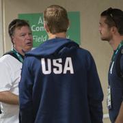 Amerikansk säkerhetspersonal på plats i Rio.