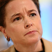Amanda Lind (MP) och Rickard Nordin (C).