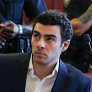 Luigi Mangione i rätten i december 2025. 