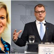 Ann-Cathrine Jungar och Juha Sipilä.