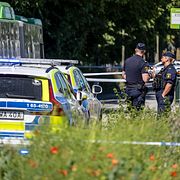 Polis på plats i Malmö.