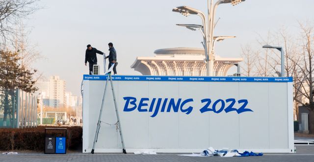 Förberedelser inför OS i Peking. THOMAS PETER / REUTERS