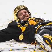 Skellefteås Jonathan Pudas efter guldmatchen i maj.