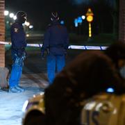 Polis på brottsplatsen