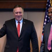 USA:s utrikesminister Mike Pompeo och Etiopiens utrikesminister Gedu Andargachew