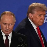 Donald Trump och Vladimir Putin i augusti 2025.