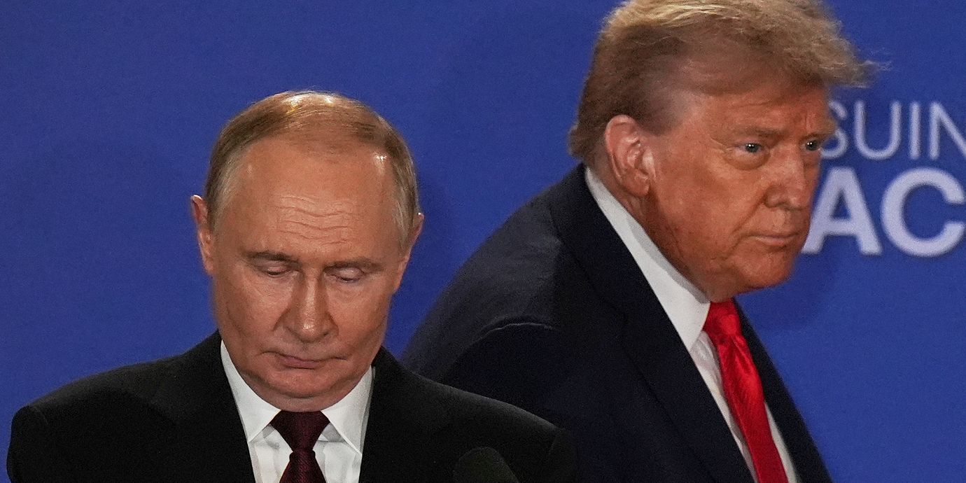 Donald Trump och Vladimir Putin i augusti 2025.
