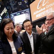 Alibaba börsnoteras i USA 2014.