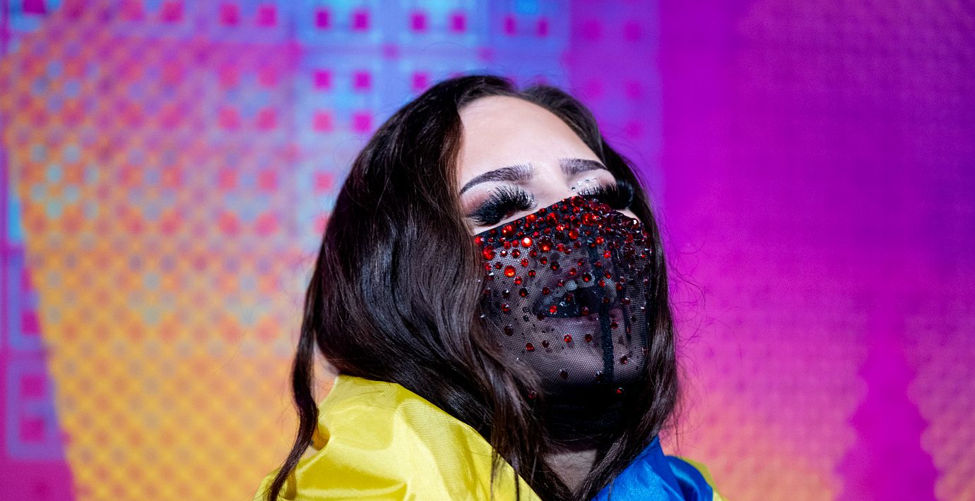 Felicia firar segern i Melodifestivalen 2026 på Strawberry Arena i Stockholm.