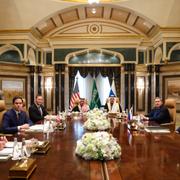 Marco Rubio och Sergej Lavrov har tidigare mötts i Saudiarabien. 