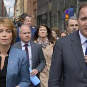 Annika Strandhäll och Stefan Löfven.