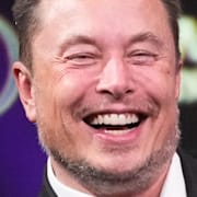Musk. Uppskjutning av Space X-raketen Starship. Arkivbilder.
