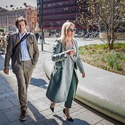 Arkivbild: Styrelseordförande Cristina Stenbeck lämnar Kinneviks stämma tillsammans med sin bror Hugo Stenbeck.