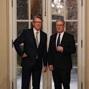 Keir Starmer och Peter Mandelson.