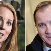 Annie Lööf (C) och Stefan Löfven (S) 