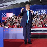 Trump i Nebraska.