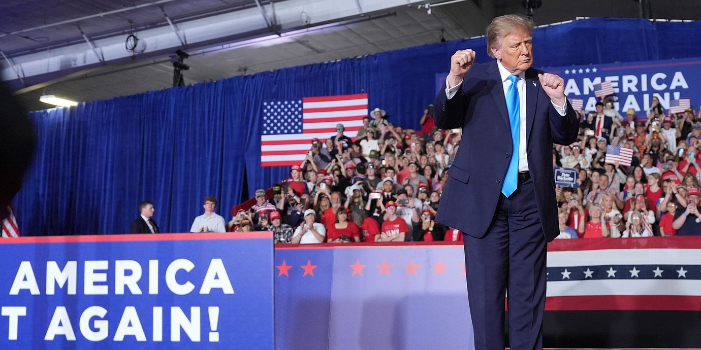 Trump i Nebraska.