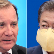 Stefan Löfven och Moon Jae-In.