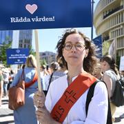 Olga Nilsson, sjuksköterska vid kärlkirurgen på Karolinska universitetssjukhuset i Stockholm.