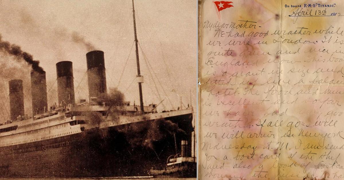 Titanicbrev sålt: ”Kommer tillbaka om allt går väl”