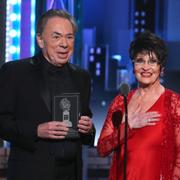 Andrew Lloyd Webber och Chita Rivera på nattens gala.