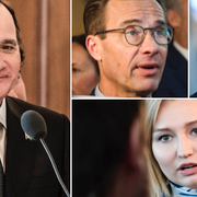 Stefan Löfven (S), Ulf Kristersson (M), Jimmie Åkesson (SD) och Ebba Busch Thor (KD).