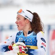 Lillehammer 20241207. 
Moa Lundgren under World Cup langrenn sprint finaler på Birkebeineren Skistadion på Lillehammer.
Foto: Geir Olsen / NTB