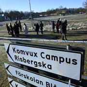 Minnesplatsen vid Risbergska skolan i Örebro.