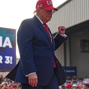Donald Trump kampanjar i Georgia.