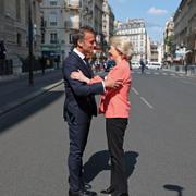 Emmanuel Macron och Ursula von der Leyen. 