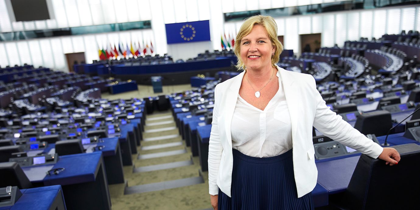 Karin Karlsbro i Europaparlamentet.