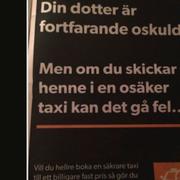 Taxijakts annons i Norrköpings-Magazinet