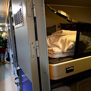 Nattåg på Stockholms central.