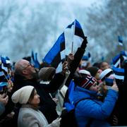 Estländare firar självständighetsdagen den 24 februari.