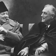 Churchill, Roosevelt och Stalin vid Jaltakonferensen 1945