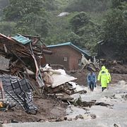 Kollpasade hus i Yecheon.  Yun Kwan-shick / AP